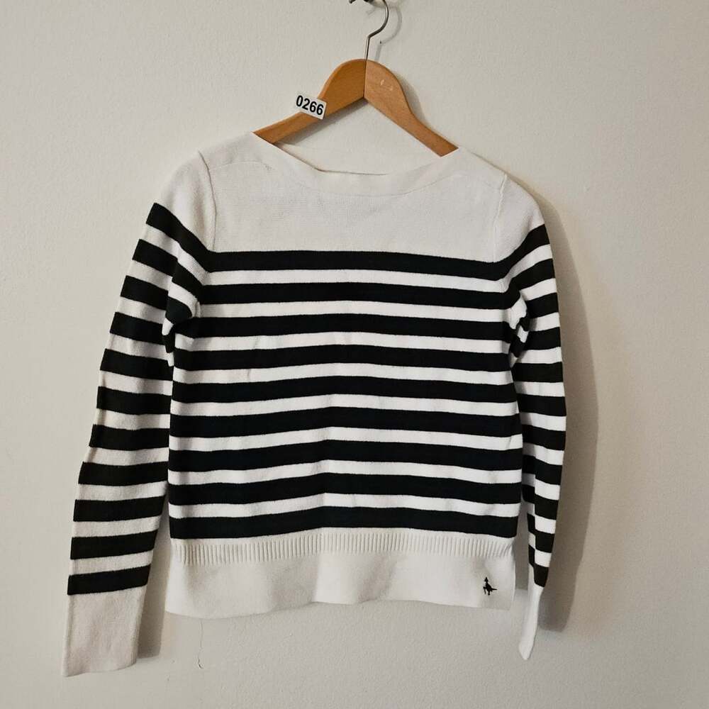 Black and white Striped Sweater 266